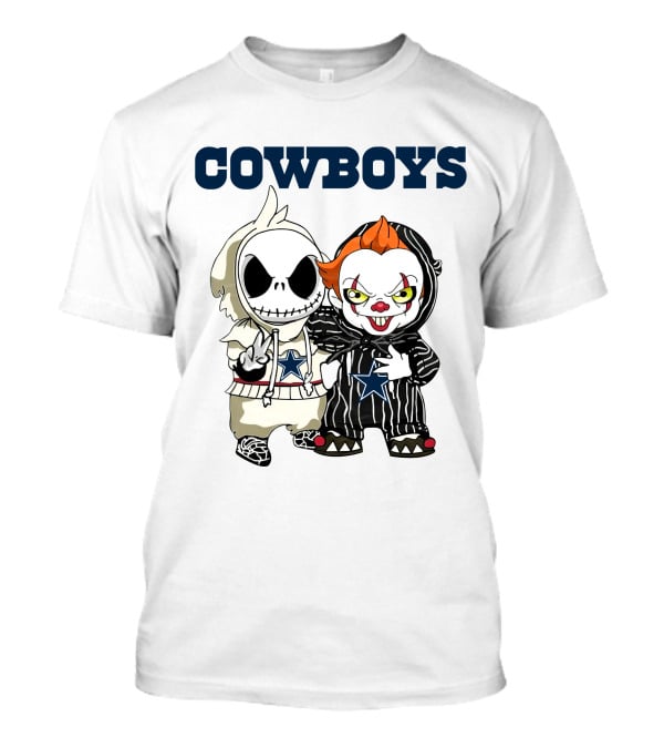 Cowboys Disney NFL Halloween Characters T-Shirt