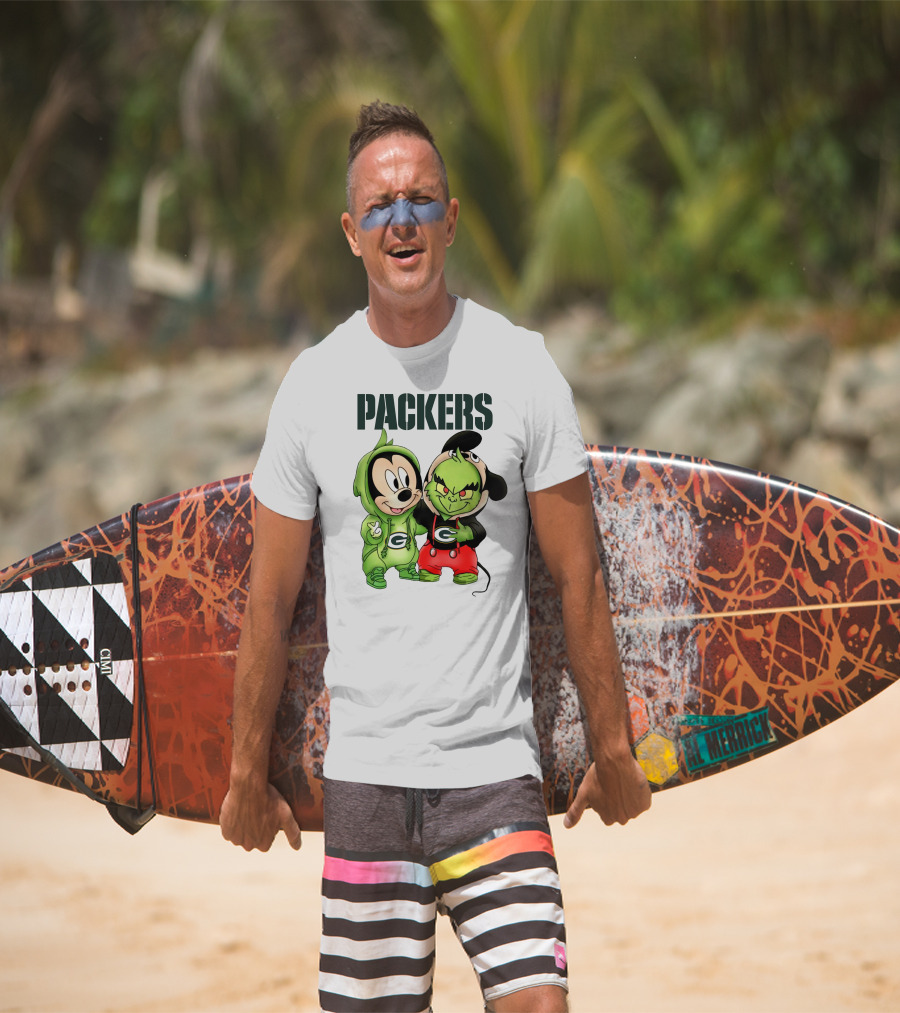 Packers Mickey And Grinch T-Shirt