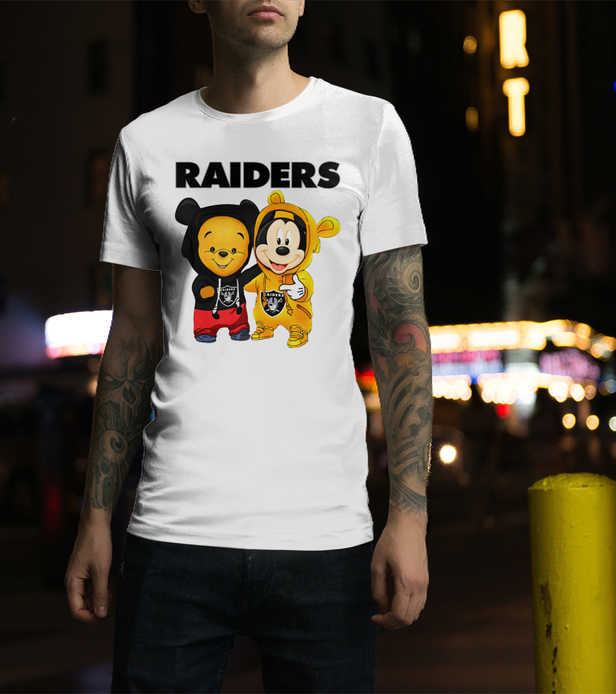 Raiders Pooh Mickey T-Shirt