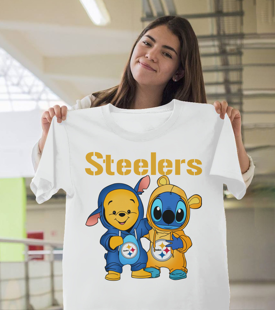 Steelers Pooh Stitch T-Shirt