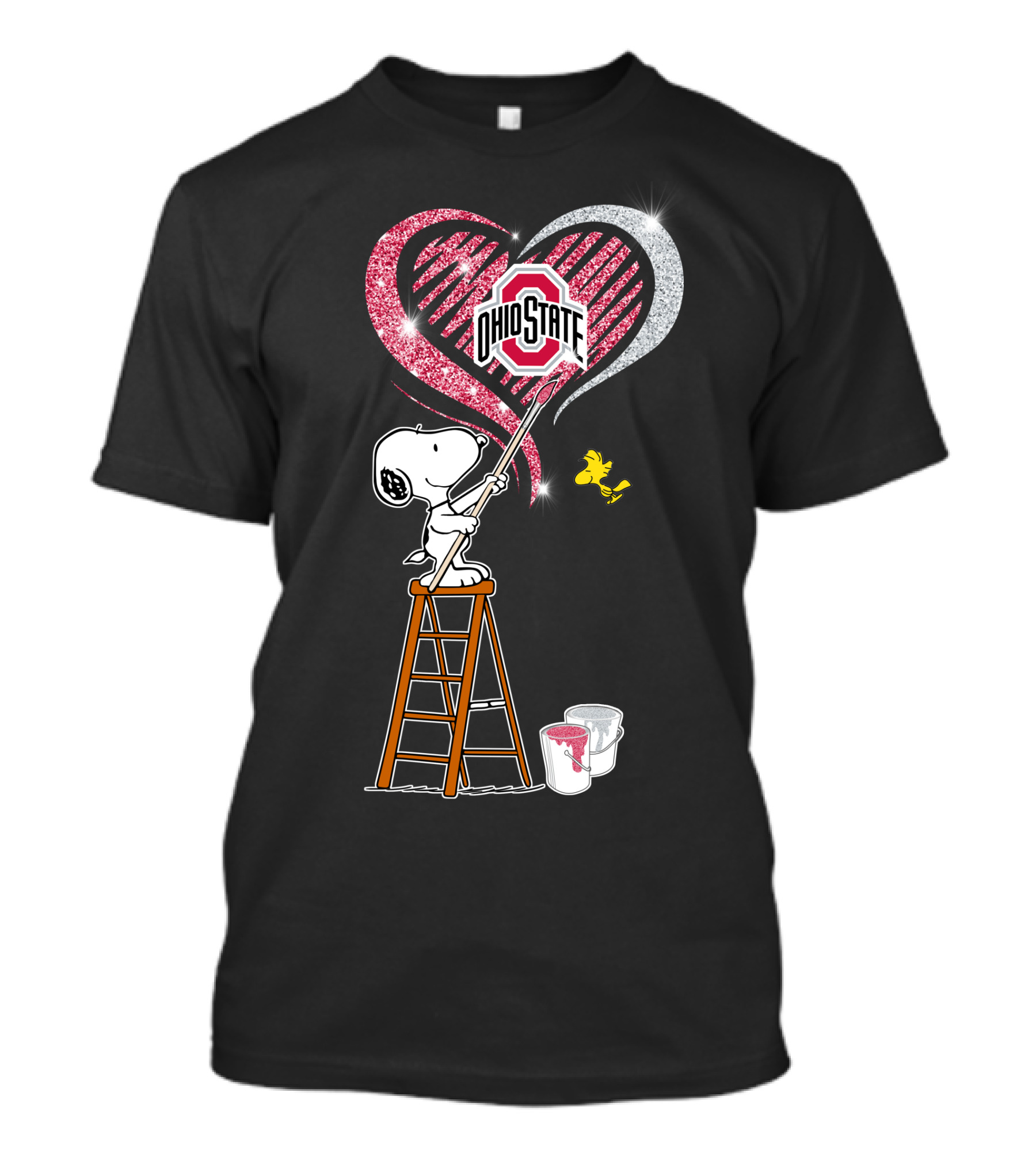 Snoopy Ohio State Heart T-Shirt