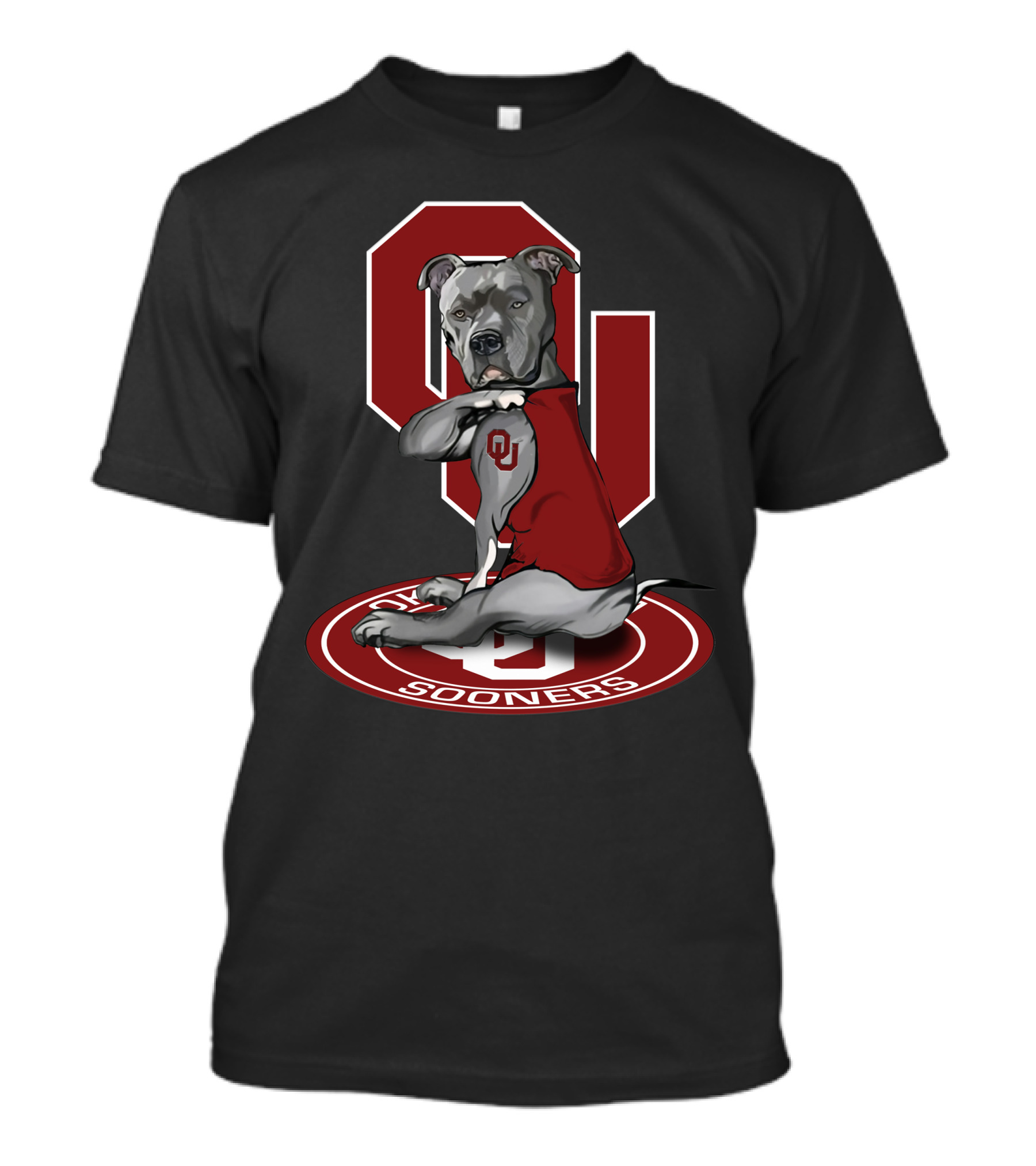 Ou Sooners Dog Mascot With Oklahoma T-Shirt