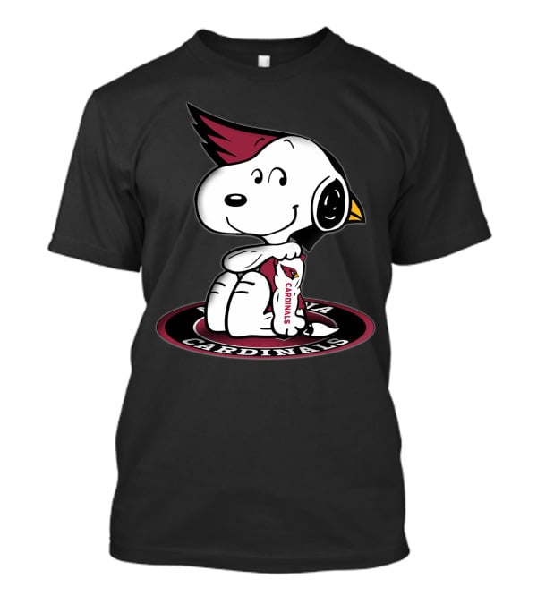 Arizona Cardinals Snoopy Peanuts Nfl Logo Mashup T-Shirt