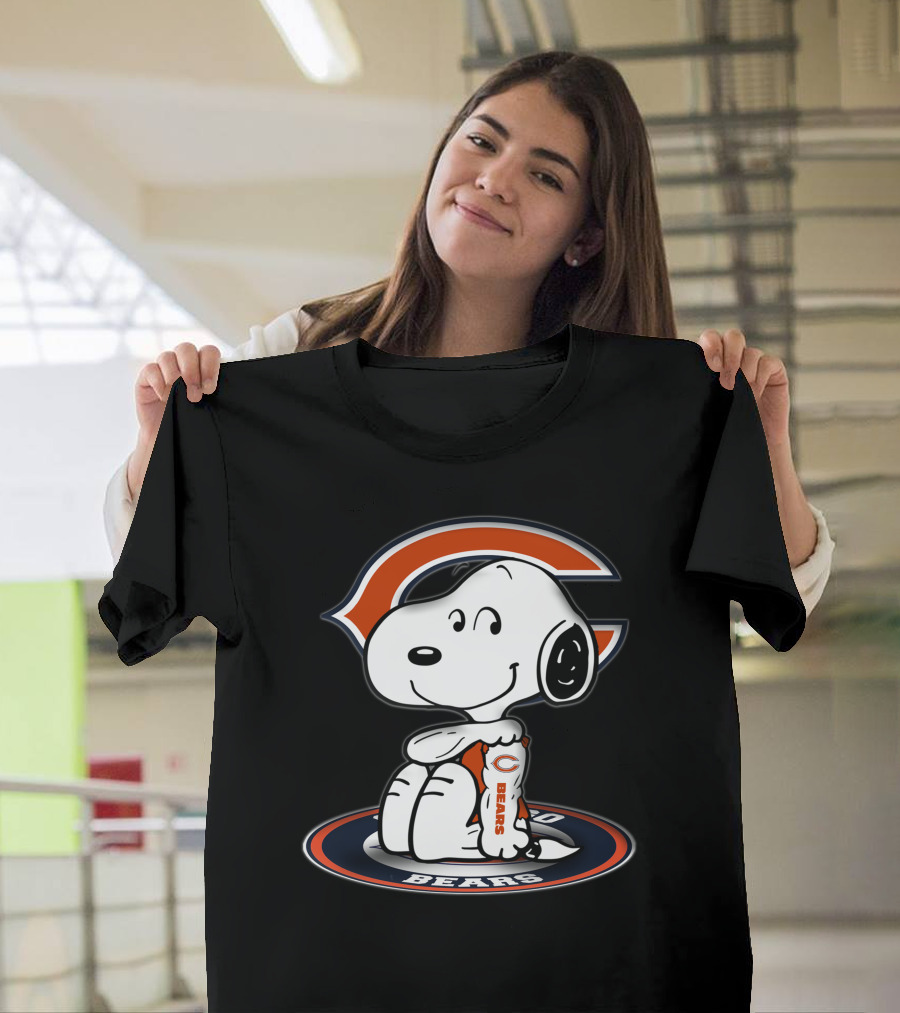 Snoopy Chicago Bears Nfl Fan Art 2006 T-Shirt