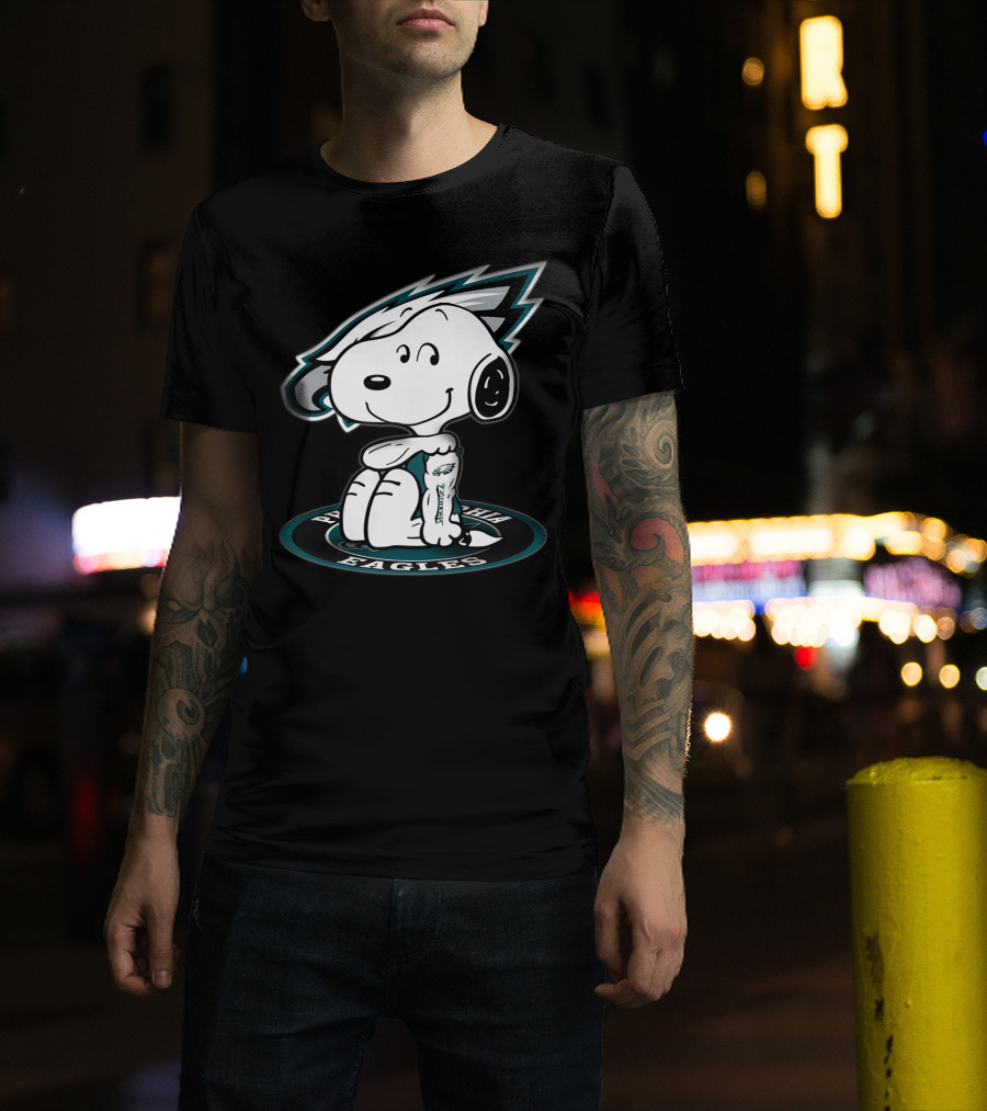 Snoopy Tattoo Philadelphia Eagles T-Shirt