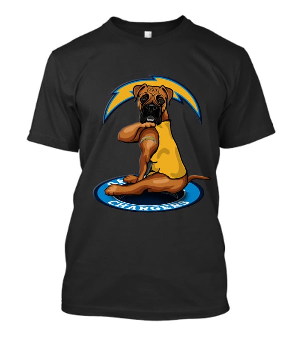 Los Angeles Chargers Dog Football Team Mascot T-Shirt