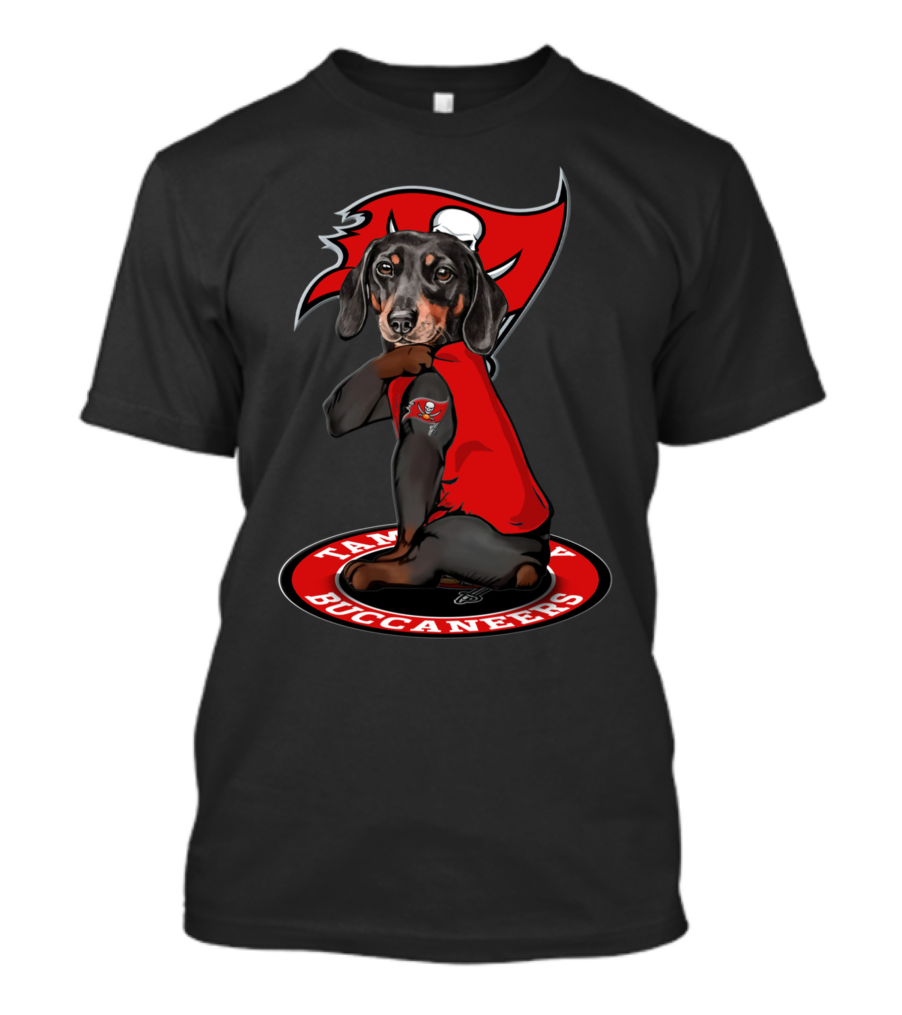 Tampa Bay Buccaneers Dog Wearing Jersey T-Shirt