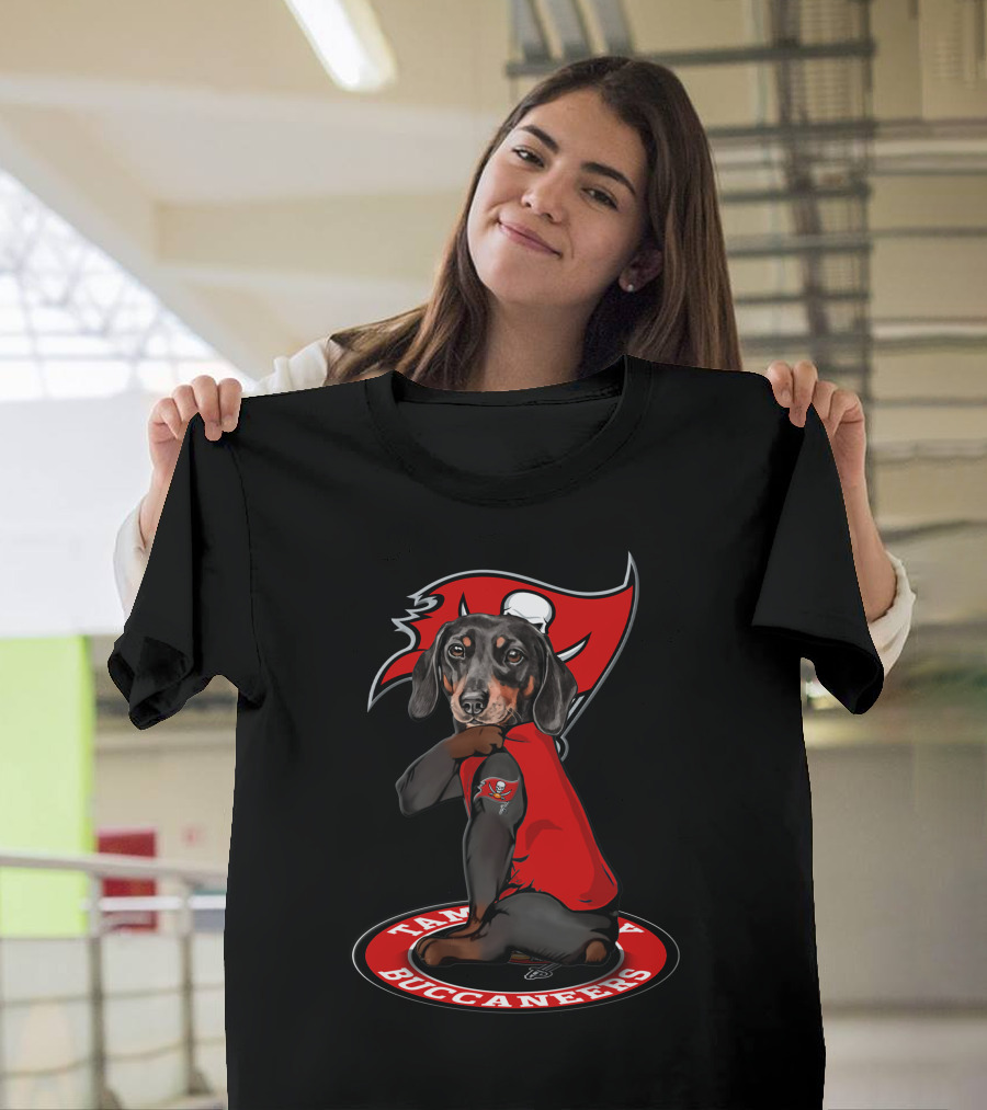 Tampa Bay Buccaneers Dog Wearing Jersey T-Shirt