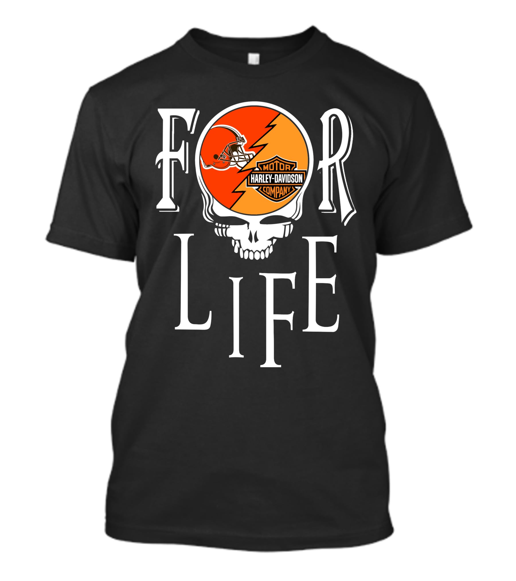 For Life Cleveland Browns Harley Davidson Nfl T-Shirt