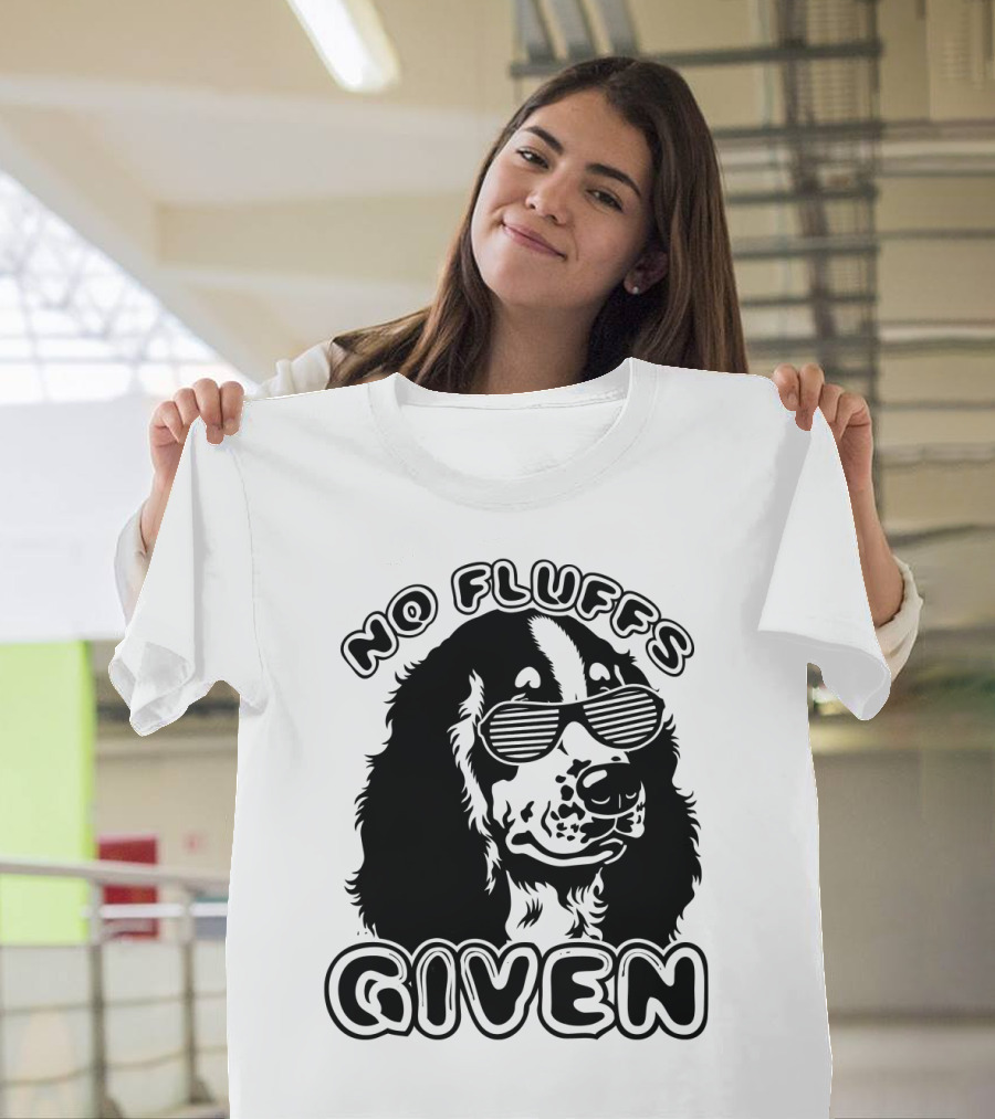 Cocker Spaniel No Fluffs Given Cool Dog with Sunglasses T-Shirt