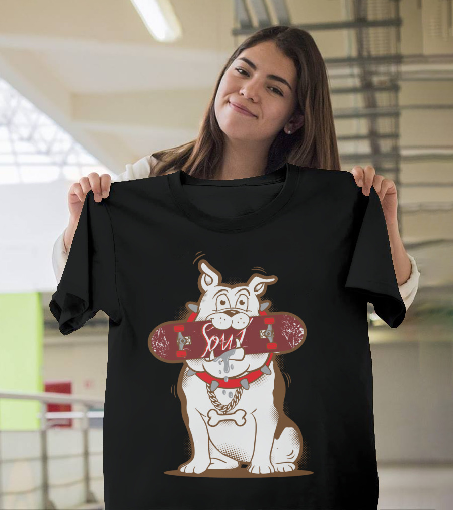 BUDDY Skateboard Bulldog with Spit Graffiti T-Shirt