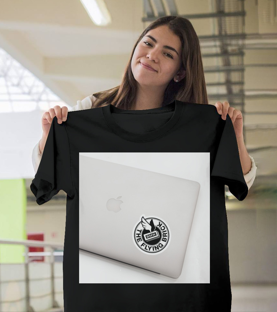 BMW Flying Brick Winged Logo Sticker T-Shirt