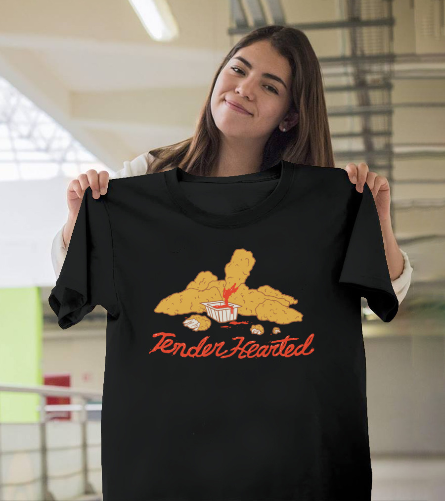 Tender Hearted Chicken Tenders with Dipping Sauce and Splashes T-Shirt