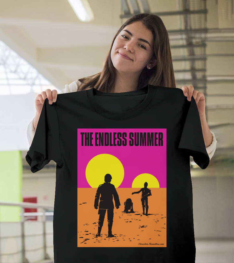 The Endless Summer Iconic Surf Adventure Artwork by MonaArts Threadless Sun T-Shirt