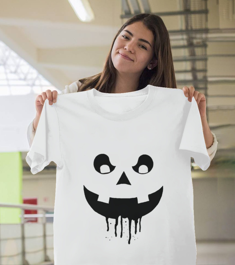 Amazing Dripping Pumpkin Face T-Shirt