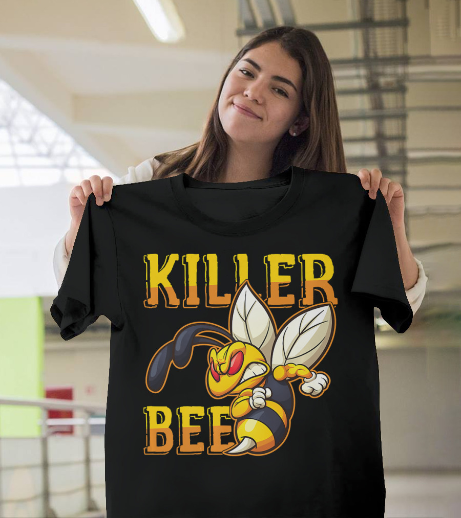 Killer Bee Yellowjacket Hornet Iconic Insect Character T-Shirt