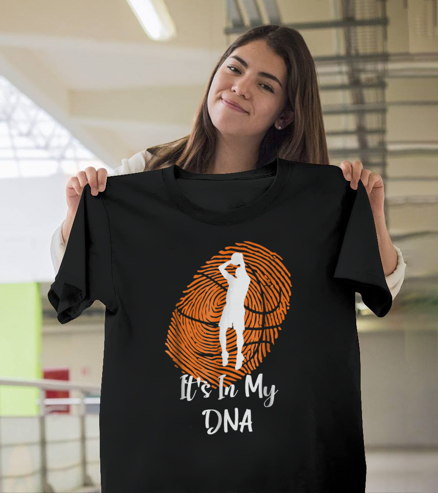 Basketball It's in My DNA Fingerprint Player T-Shirt