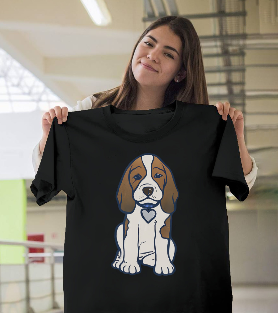 Beagle Heart Collar Puppy T-Shirt