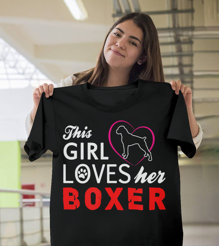 This Girl Loves Her Boxer Dog T-Shirt
