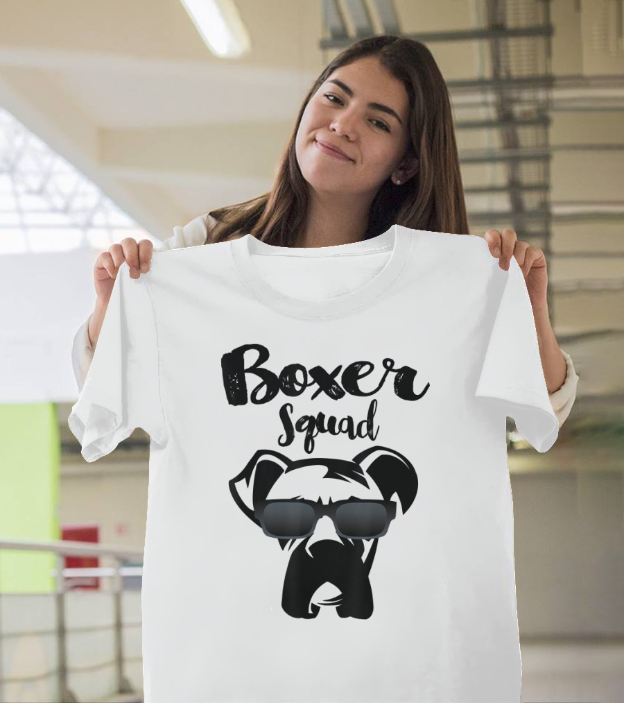 Boxer Dog Boxer Squad With Sunglasses T-Shirt