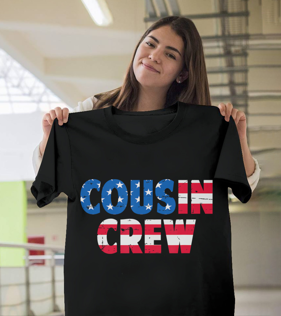 4th Of July Cousin Crew American Flag T-Shirt