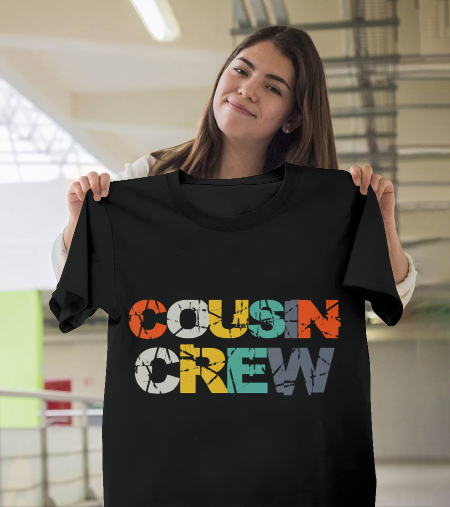 Cousin Crew Kids Women Men Girl Vintage Distressed T-Shirt