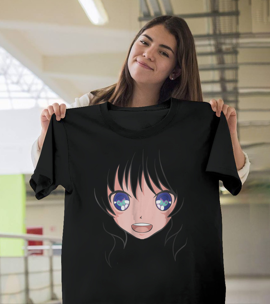 Japanese Anime Face Otaku Weeaboo Aesthetic Expressions T-Shirt