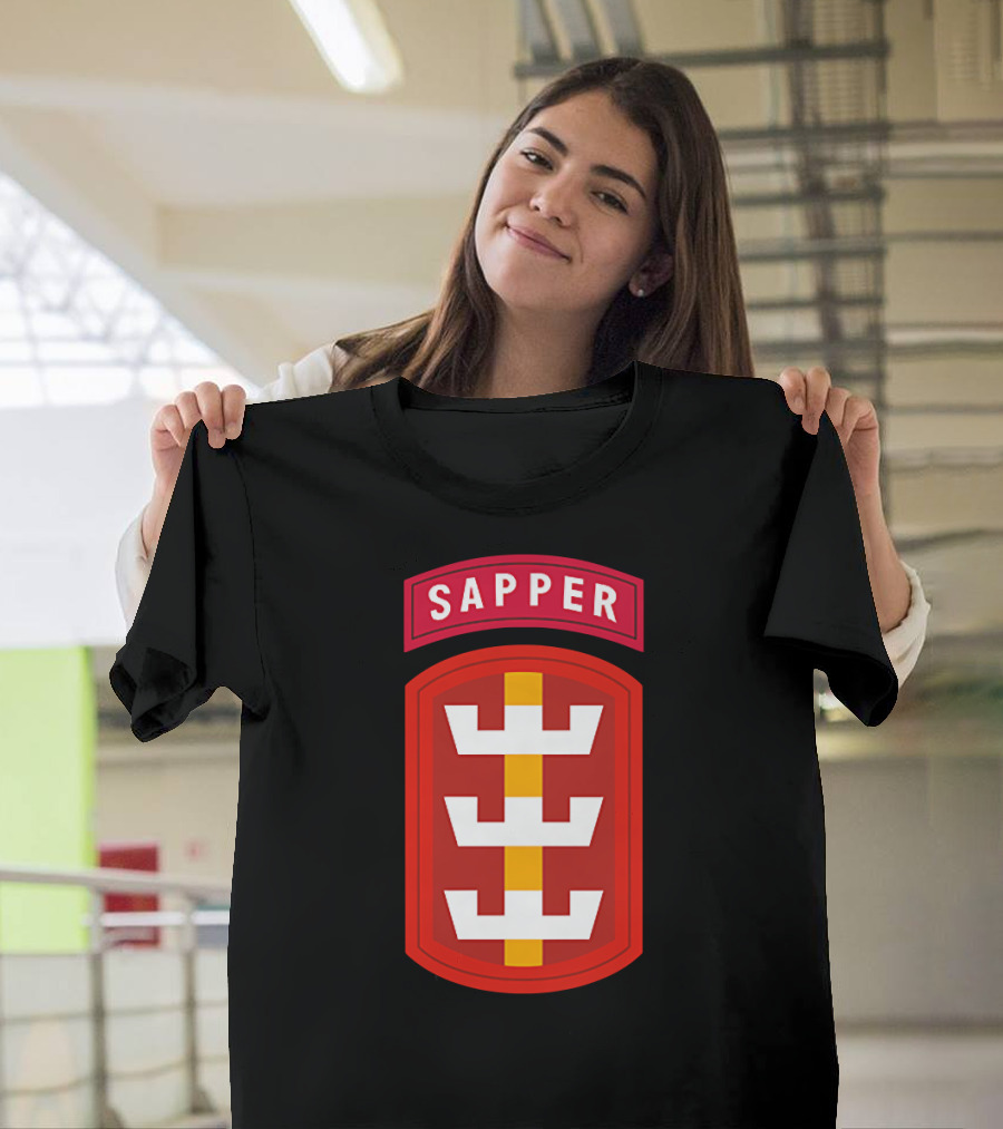 130th Engineer Brigade Sapper Badge Emblem T-Shirt