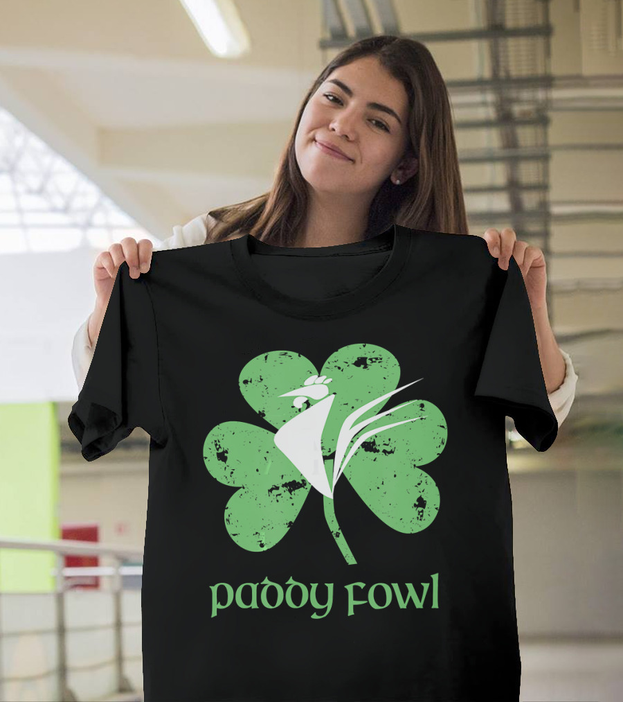 Paddy Fowl St. Patrick's Day Shamrock Craft T-Shirt