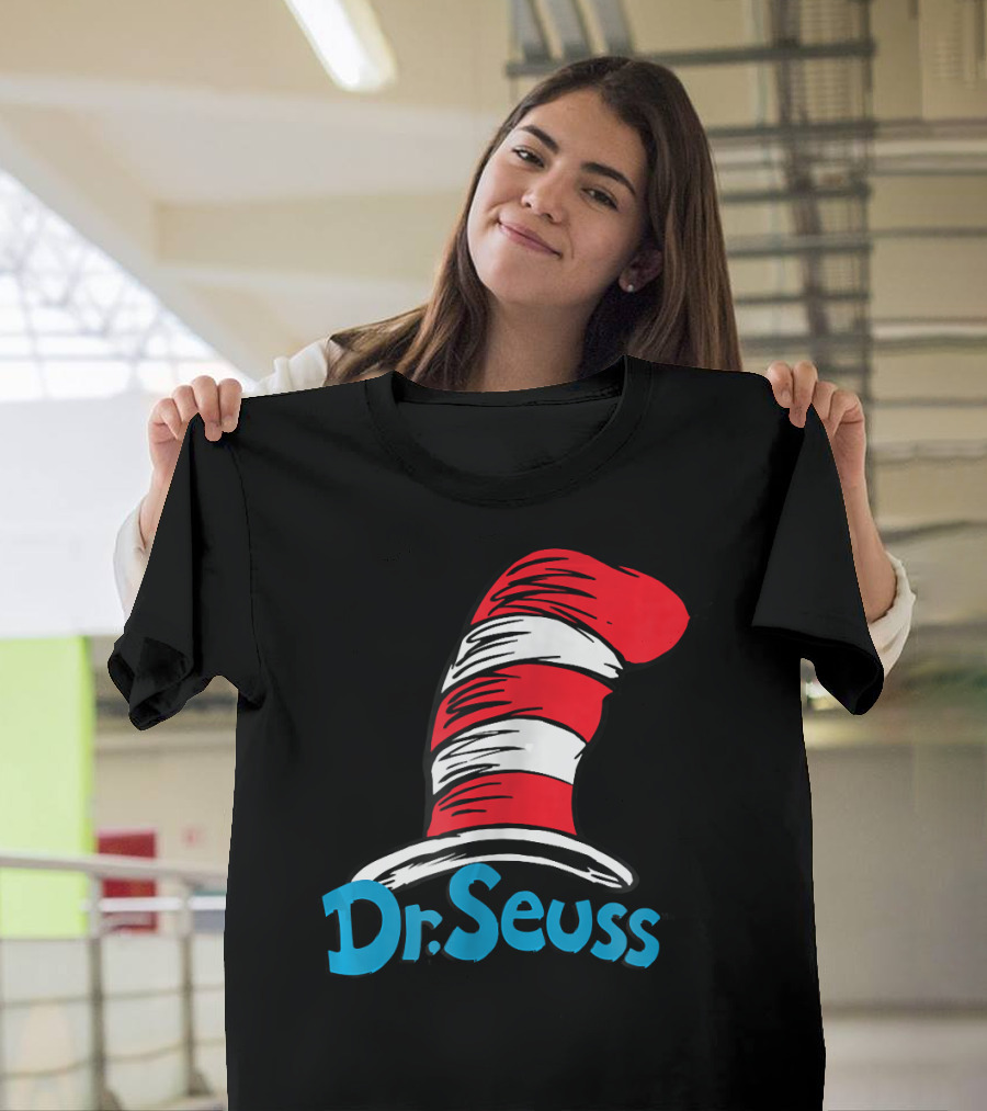Dr. Seuss Striped Red and White Hat T-Shirt