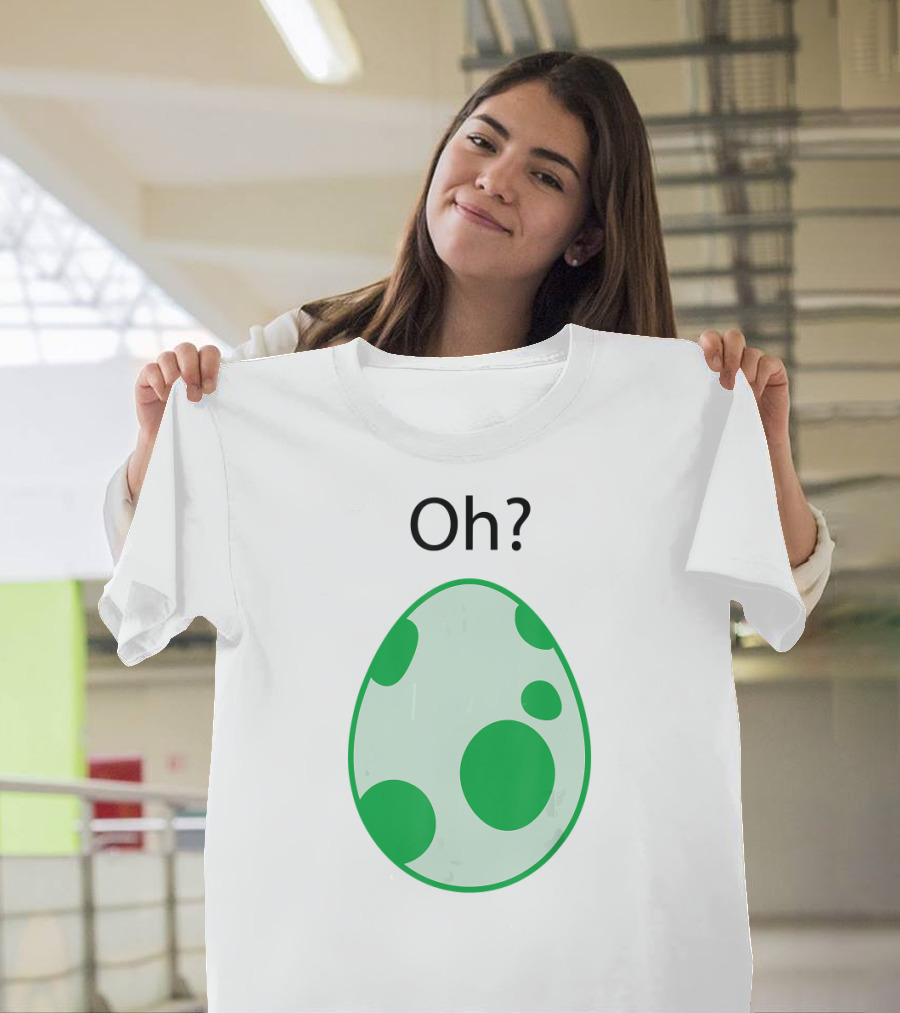 Oh? Green Spotted Egg for Gamers T-Shirt