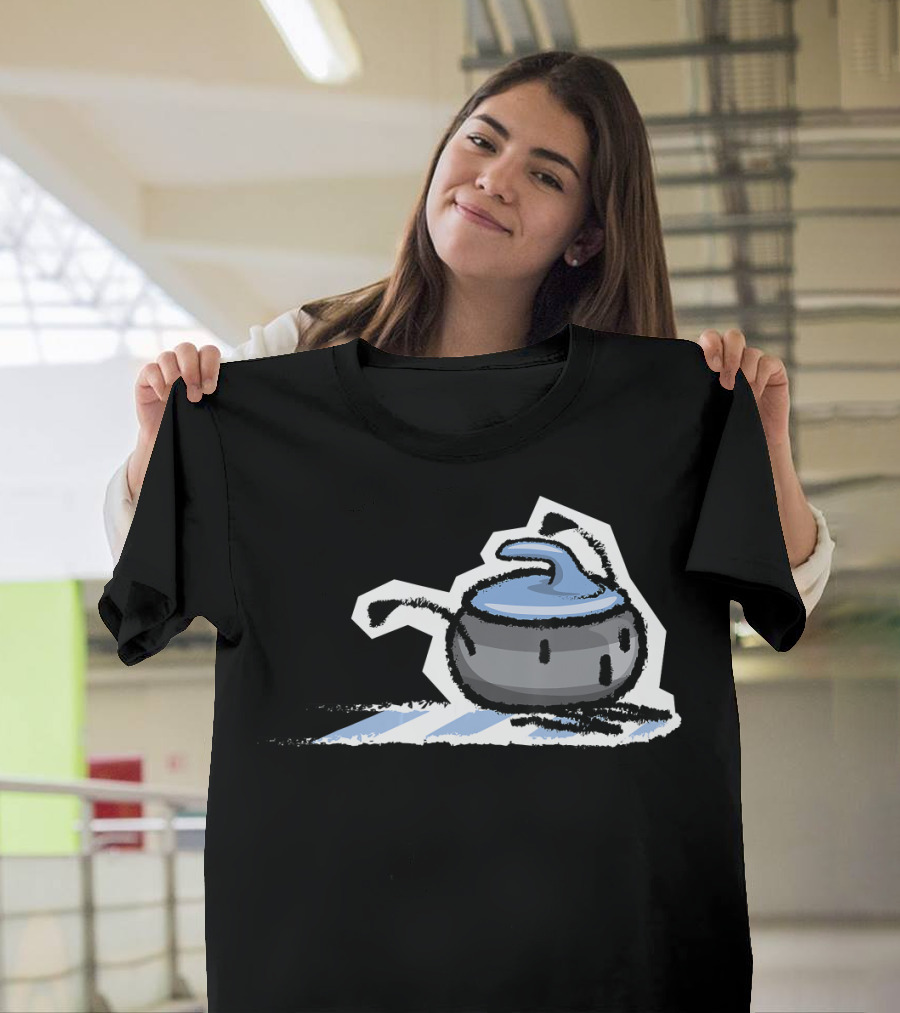 Sweet Curling Stone Winter Sport Curling T-Shirt