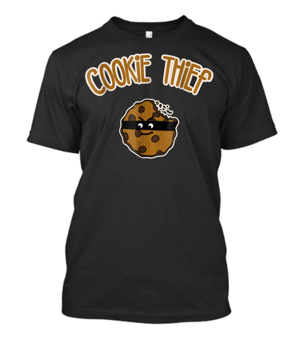 Cookie Thief Christmas Baking Team Xmas San Animated Cookie With Mask T-Shirt