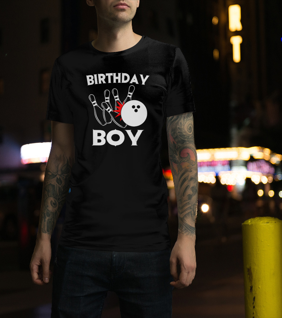 Birthday Boy Bowling Party Fun T-Shirt