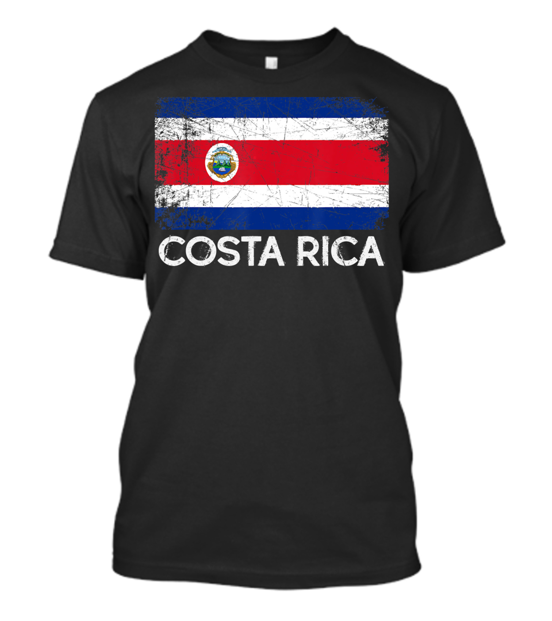 Costa Rican Flag Vintage Made In Costa Rica T-Shirt