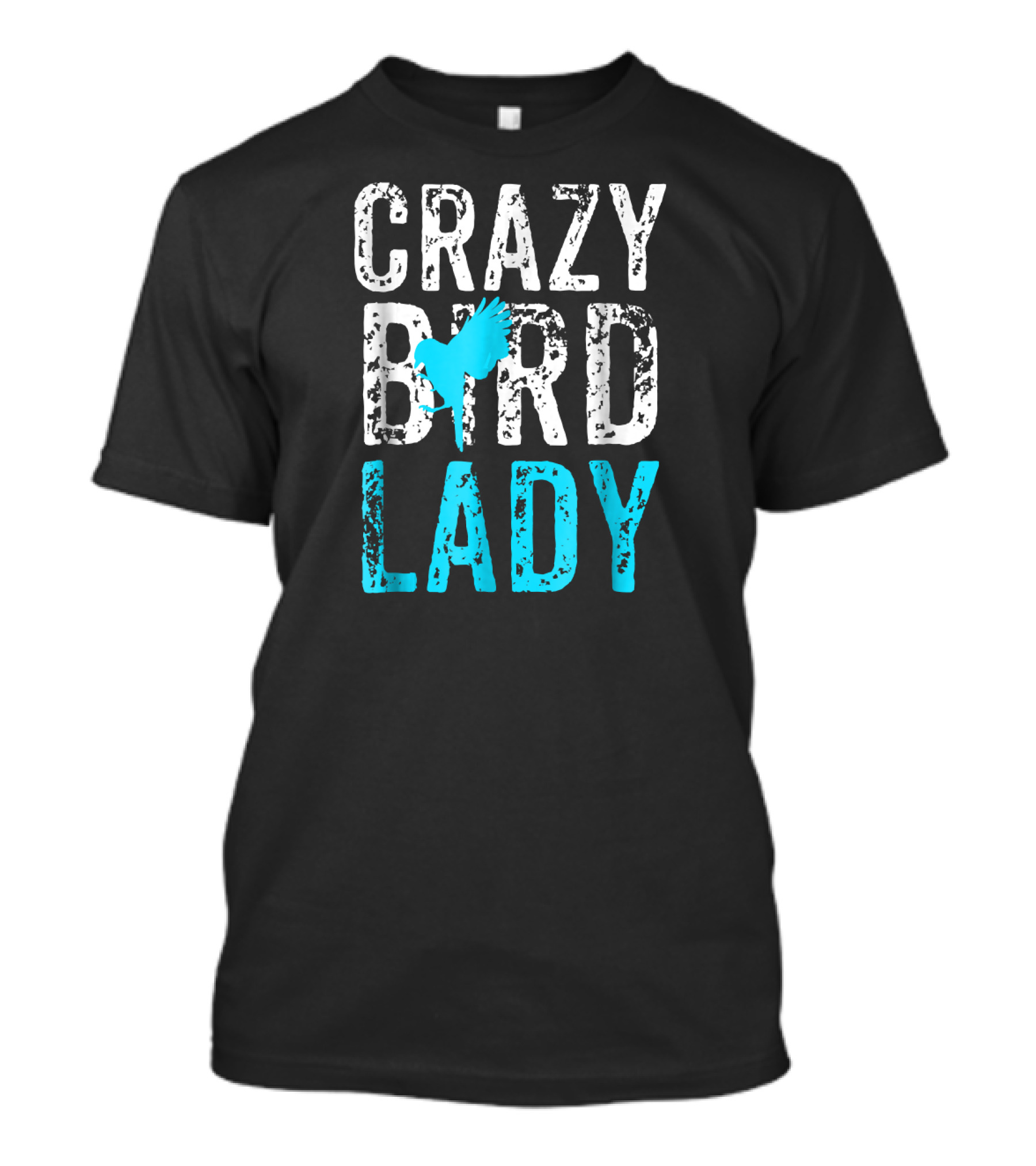 Crazy Bird Lady Bird Lover Blue Bird T-Shirt