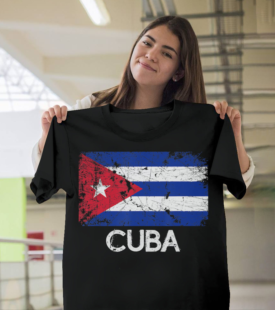Cuban Flag Vintage Cuba T-Shirt