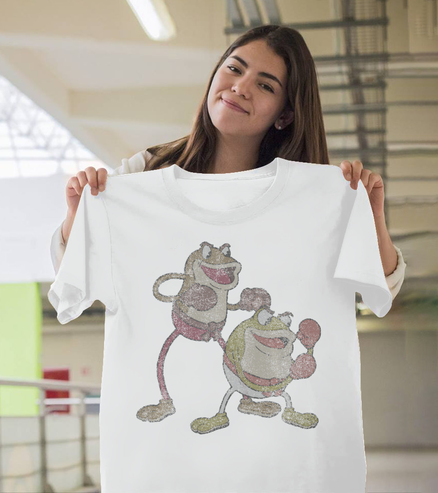 Cuphead Ribby And Croaks Boxing Frogs Duo T-Shirt