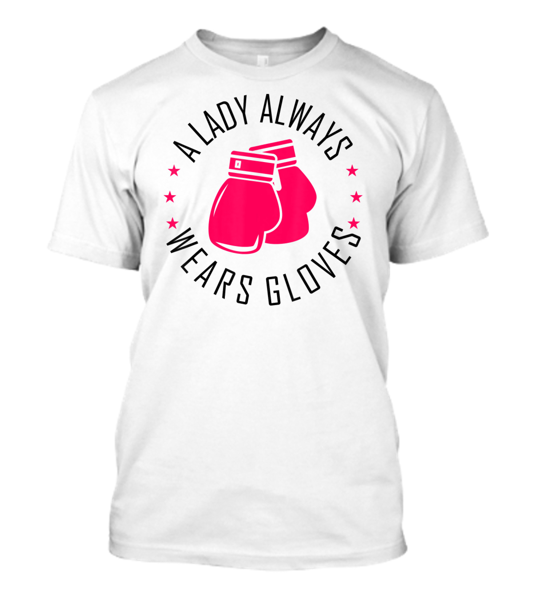 A Lady Always Wears Gloves Boxing Gloves T-Shirt