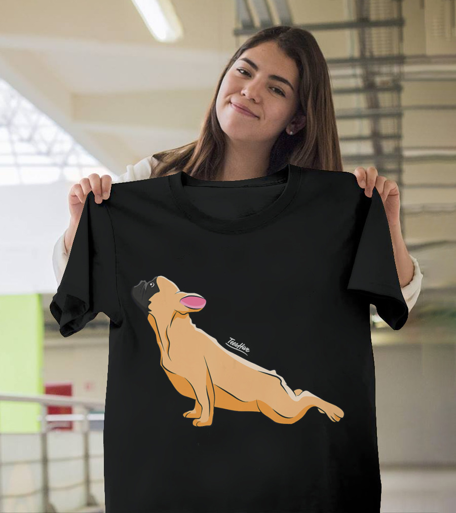 Cute French Bulldog Yoga Funny Bull Teeshine T-Shirt