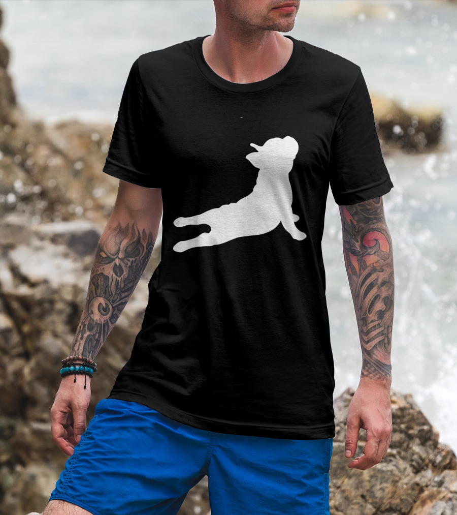 Funny French Bulldog Yoga Pose Cute French Bulldog T-Shirt