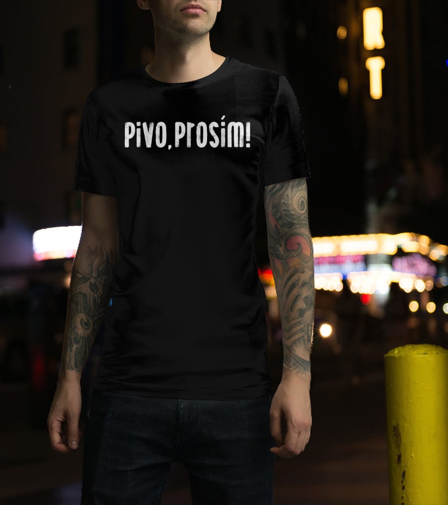 Pivo Prosím Czech One Beer Please T-Shirt