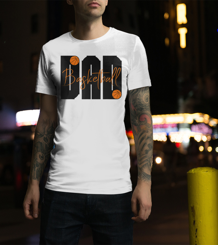 Dad Basketball Lover Father's Day Basketball T-Shirt