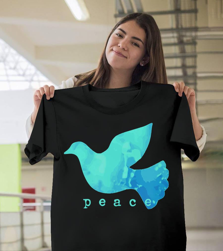Dove Of Peace Blue Bird Affirma Peace T-Shirt