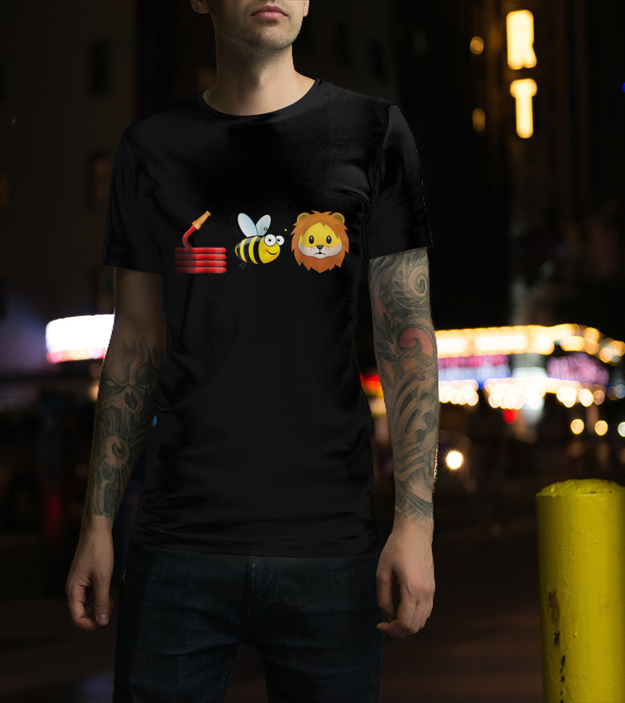 Hose Bee Lion Funny Animal Joke Pun T-Shirt