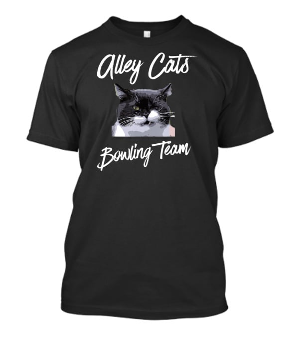 Alley Cats Bowling Team Funny Bowling Alley Cats T-Shirt
