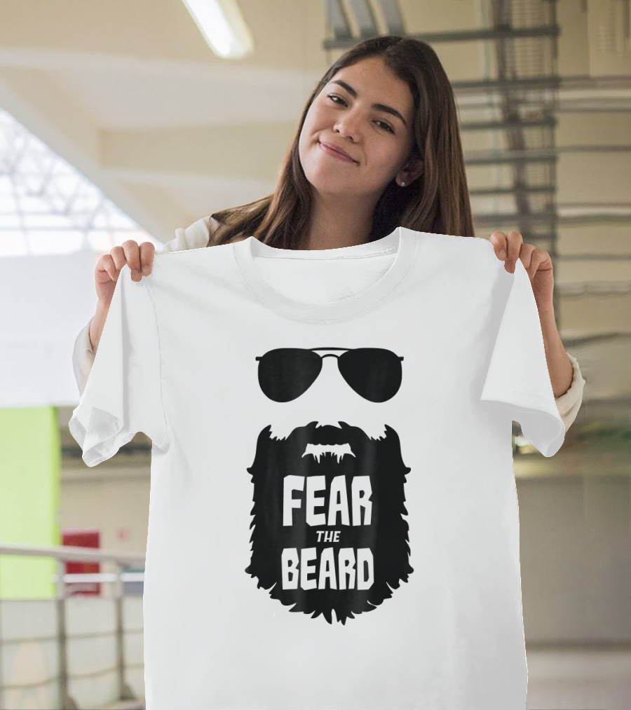Fear The Beard Funny Sunglasses T-Shirt
