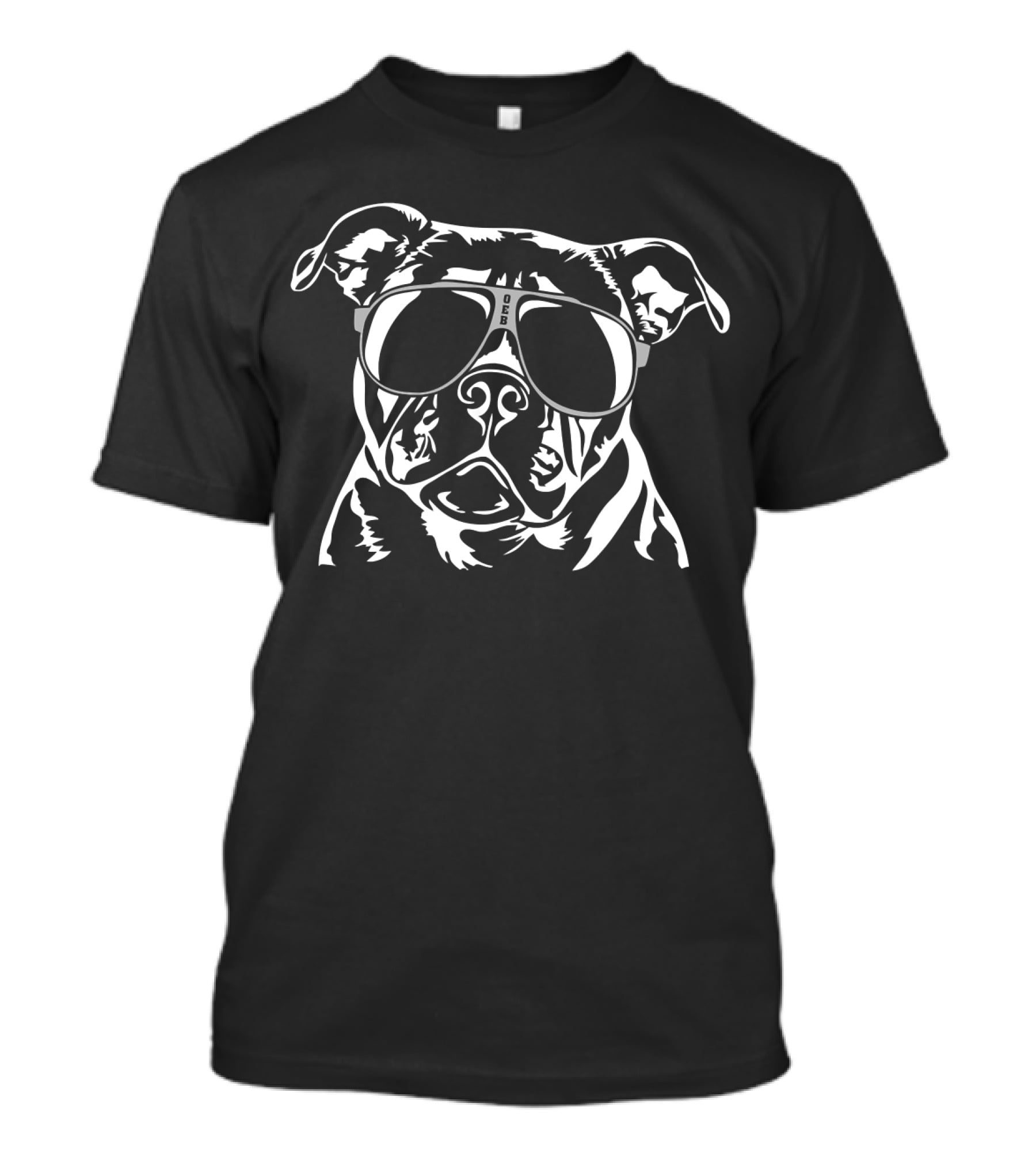 Cool Olde English Bulldog Wearing Sunglasses Funny Dog T-Shirt
