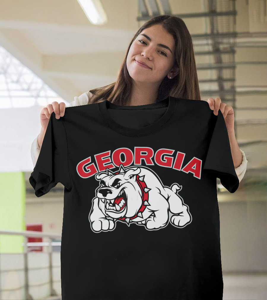 Georgia Bulldogs Aggressive Mascot Bulldog T-Shirt