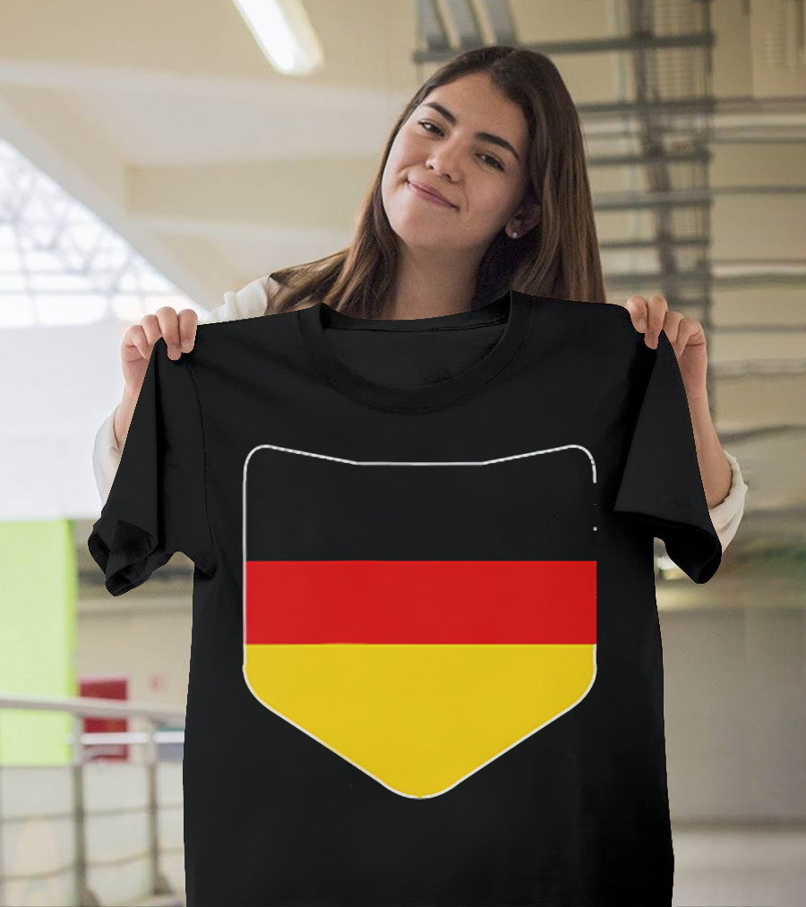 Germany Flag Pocket Print Country Emblem German Colors T-Shirt
